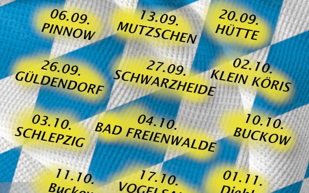 Tourplan Oktoberfest-Spitzbuben